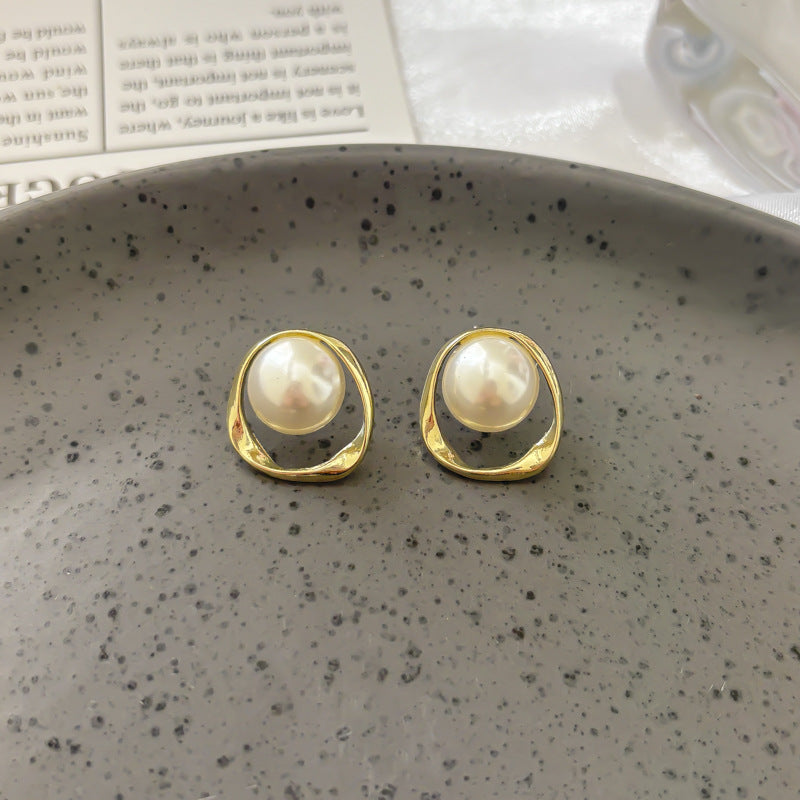 Large Gold Hoop Earrings Women Statement Retro Vintage Style Fashion Jewelry