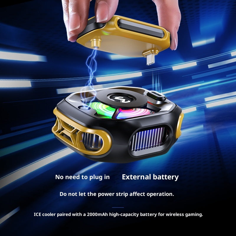 Smart Temperature-Control Magnetic Adsorption Digital Display Ice-Cooling Phone Cooler