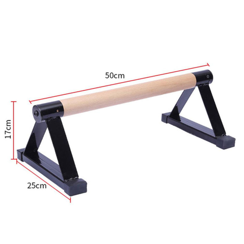 1 Pair Parallettes Set Push-up Parallel Bar Stretch Double Rod Stand Fitness