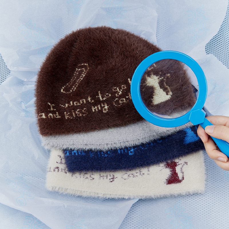 Knitted Cold Hat Original Versatile Knitted Hat Niche Face Small Ear Protection New Knitted Hat Autumn-Winter