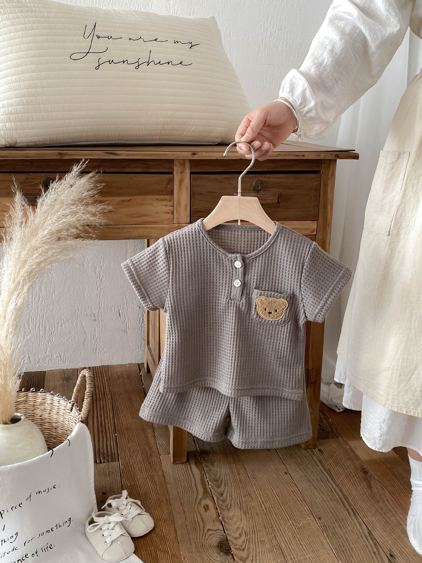 Korean-style Short-sleeve Clothes For Boys And Girls In Summer