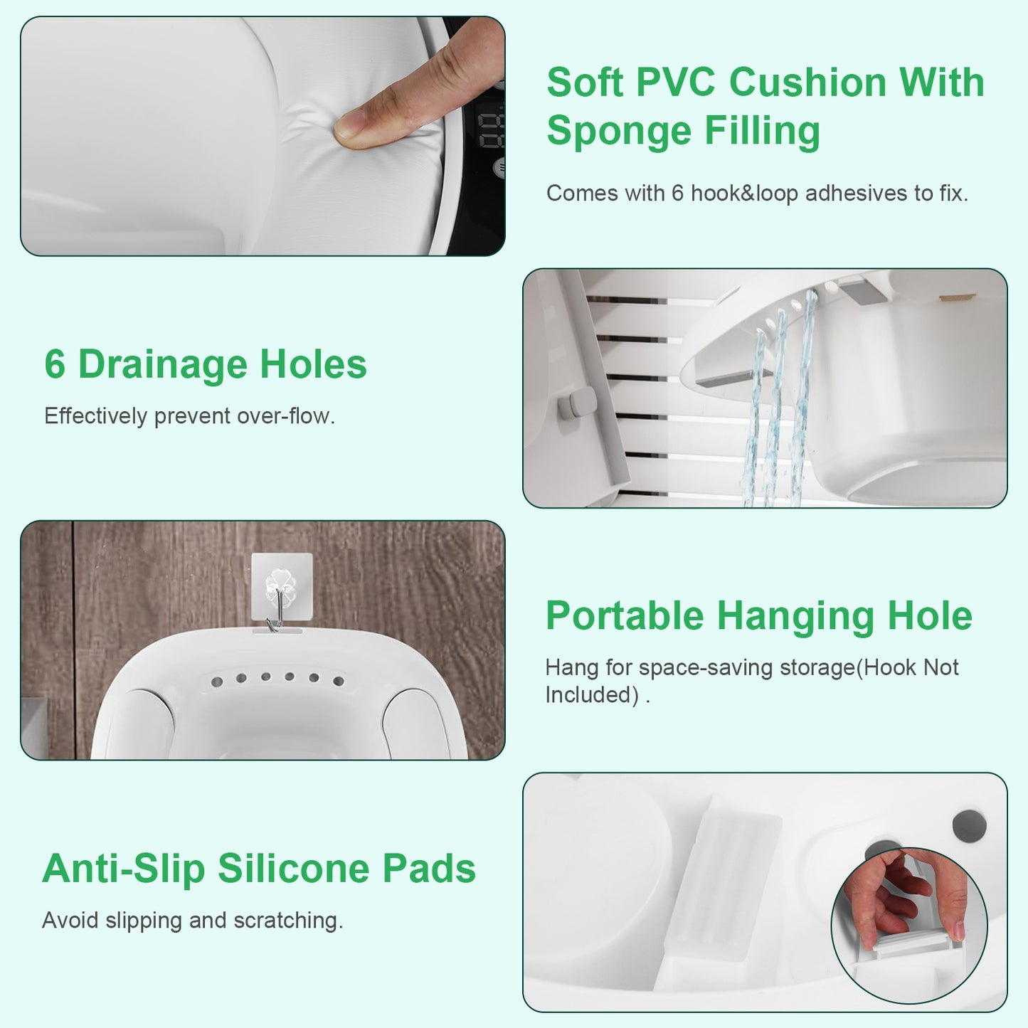 1Pc Electric Sitz Bath Tub Sits Bath Soak Pan For Home Salts Bowl Postpartum Care Basin For Toilet Seat With Dual Nozzles 3-Level Water Flow Water Temperature Display 1800mAh Battery For Women Men