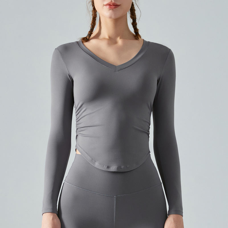 Naked Yoga Long Sleeve Tops On Both Sides