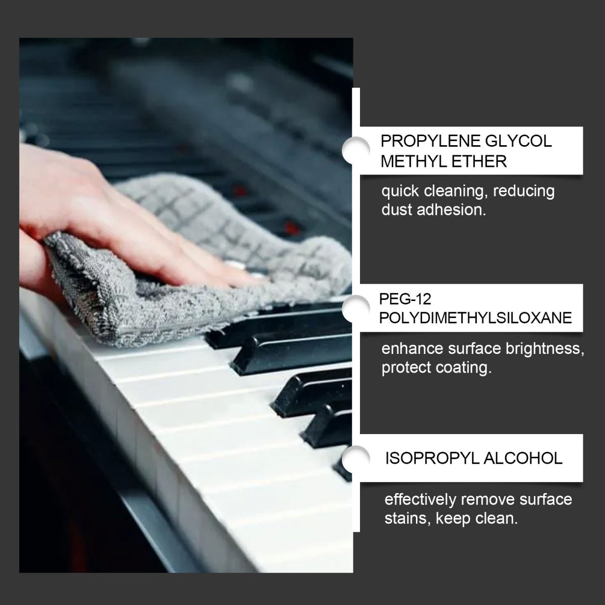 Jakehoe Piano Polishing Agent, Piano Cleaning, Stain Removal, Scratch Care, Daily Polishing, Refurbishment, Maintenance, And Cleaning Agent