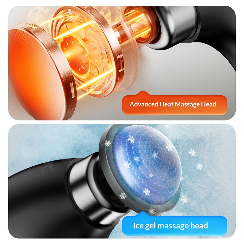 Fitness Muscle Relaxation Massager With Hot And Cold Compresses And Multi-level Adjustable Myofascial Release Gun