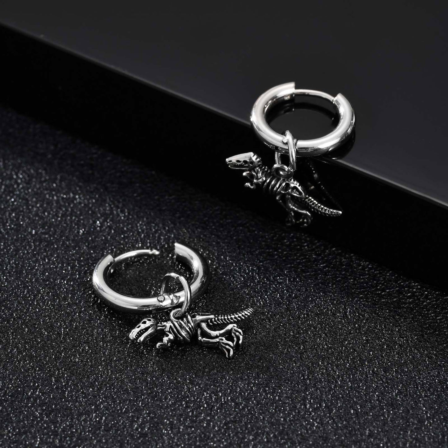 Stylish Dinosaur Skeleton Earrings As A Personalized Gift