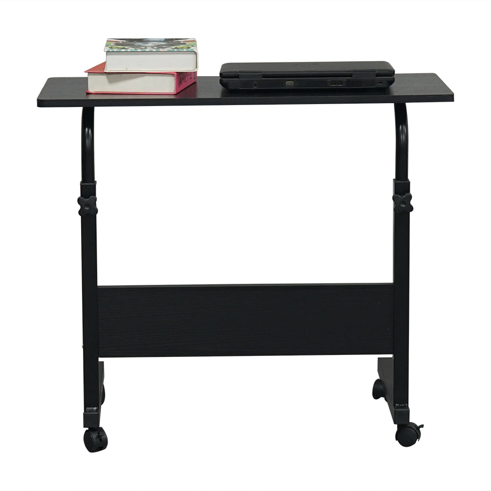 Adjustable Height Mobile Computer Desk Rolling Computer Desk, Height Adjustable Mobile Laptop Stand Desk Rolling Cart, Mobile Small Standing Desk Portable Rolling Laptop Desk Overbed Bedside Desk