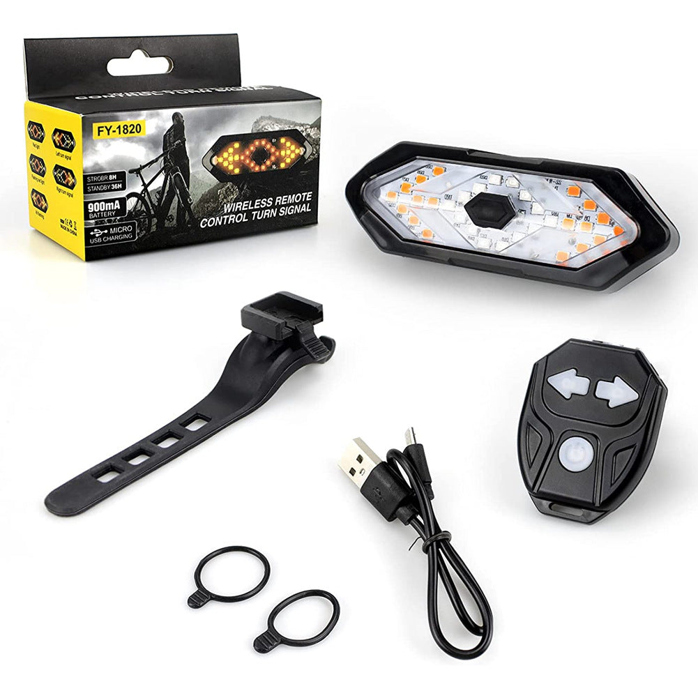 USB Charging Bicycle Turn Signal With Horn