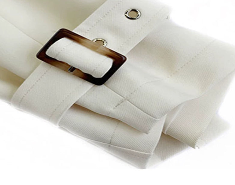 Relaxed-fit Designer-style Mid-length Coat For Petite Figures In A British-Korean Aesthetic