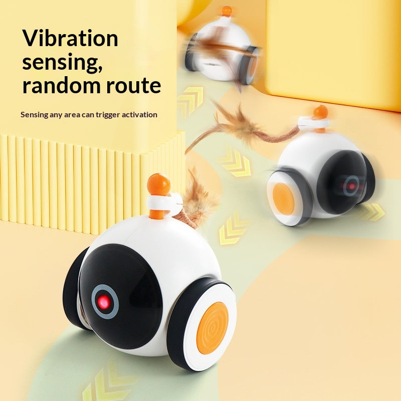 Smart Cat Toy Space Magic Wheel - Automatic Interactive Ball, USB Rechargeable