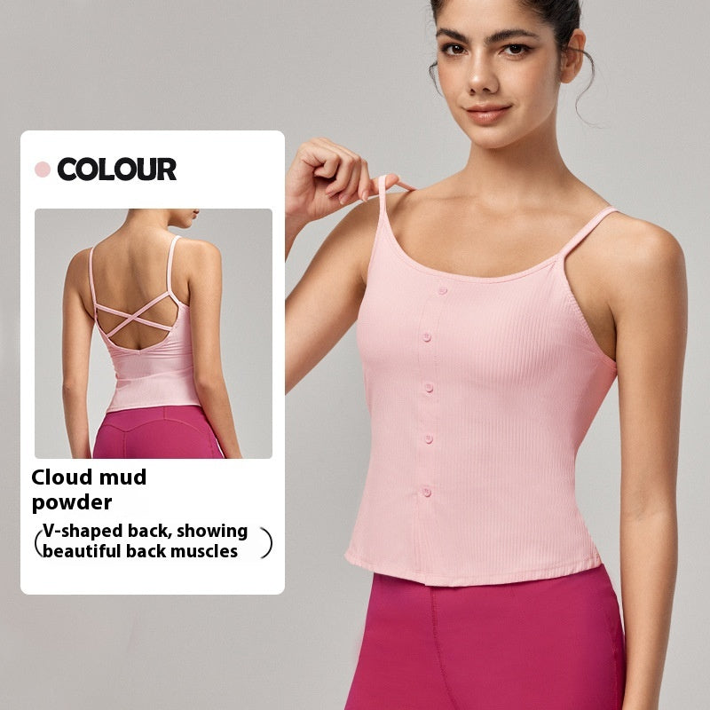 Sexy Beauty Back Spaghetti Strap Bra Slim Vest