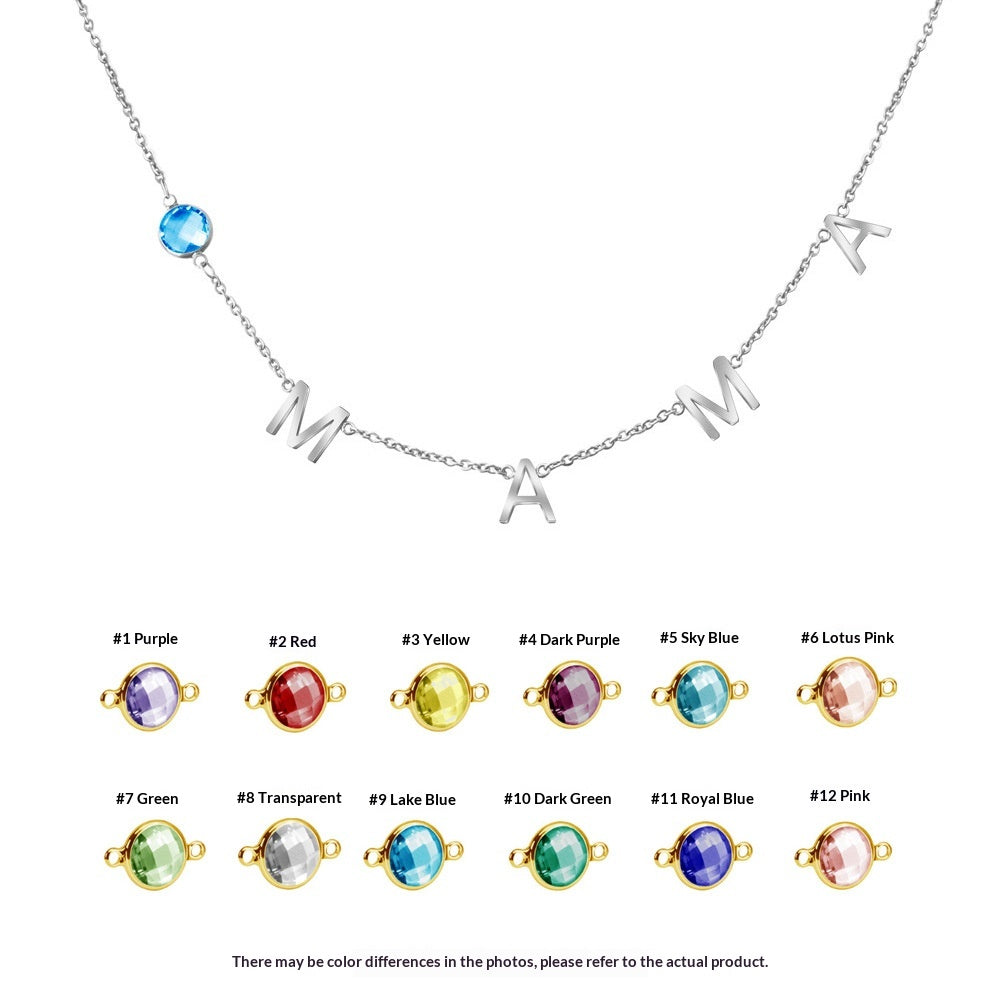 Women's Personalized Name Pendant Necklace Initial Chain Friendship Gift