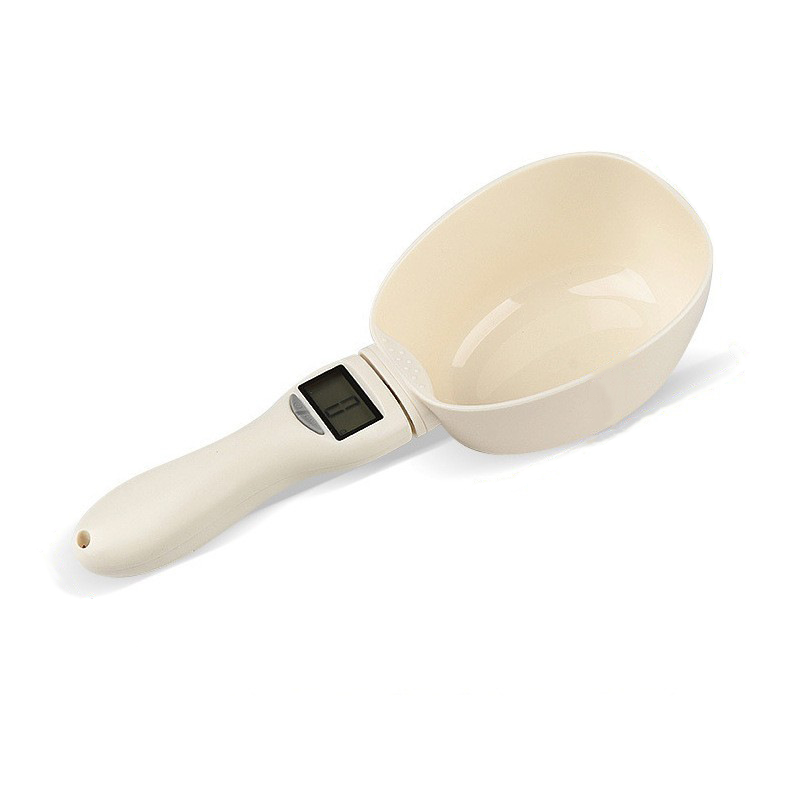 Pet Food Scale LCD Electronic Precision Weighing Tool Dog Cat Feeding Food Measuring Spoon Digital Display Kitchen Scale