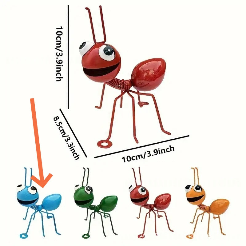Metal Ant Statue Outdoor Decorative Sculpture Hanging Ornament And Display Piece