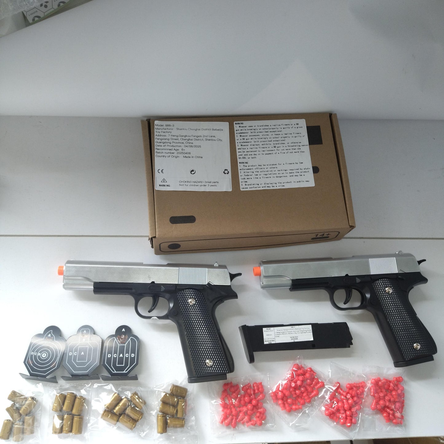 New 1911 Semi-Automatic Soft-Dart Toy Gun Realistic Shell Ejection & Authentic Appearance Toy For Parent-Child Battles