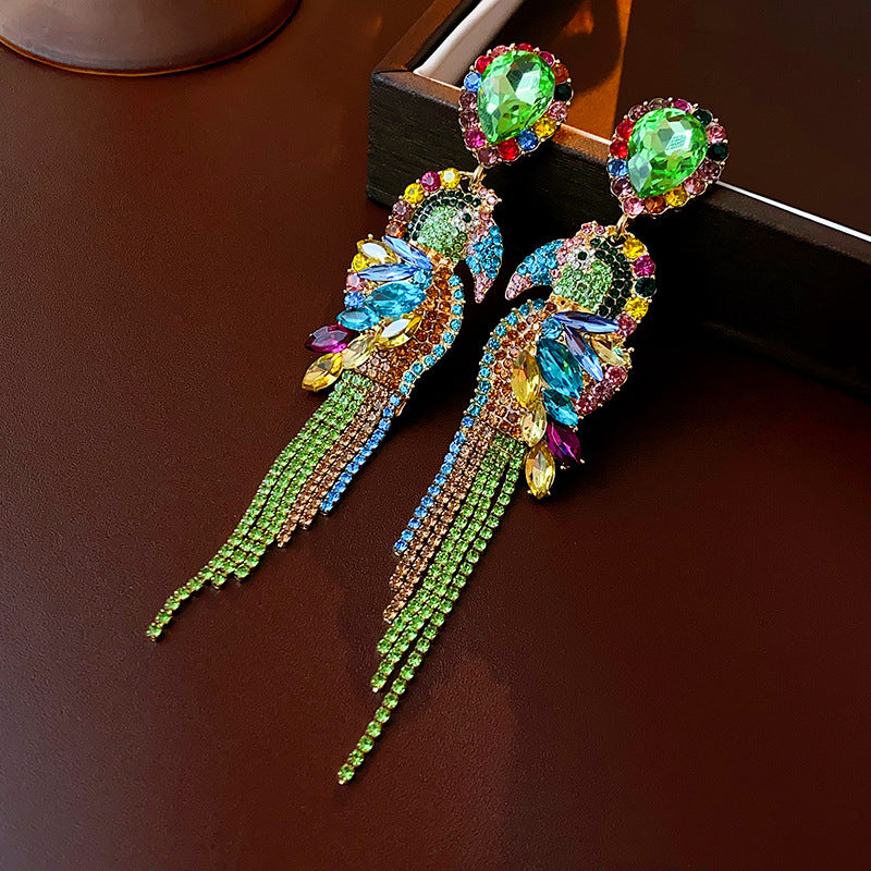 Retro Geometric Floral Drop Earrings - Silver Needle, Light Luxury Vintage Style, Wholesale Fashion Ear Jewelry For Women