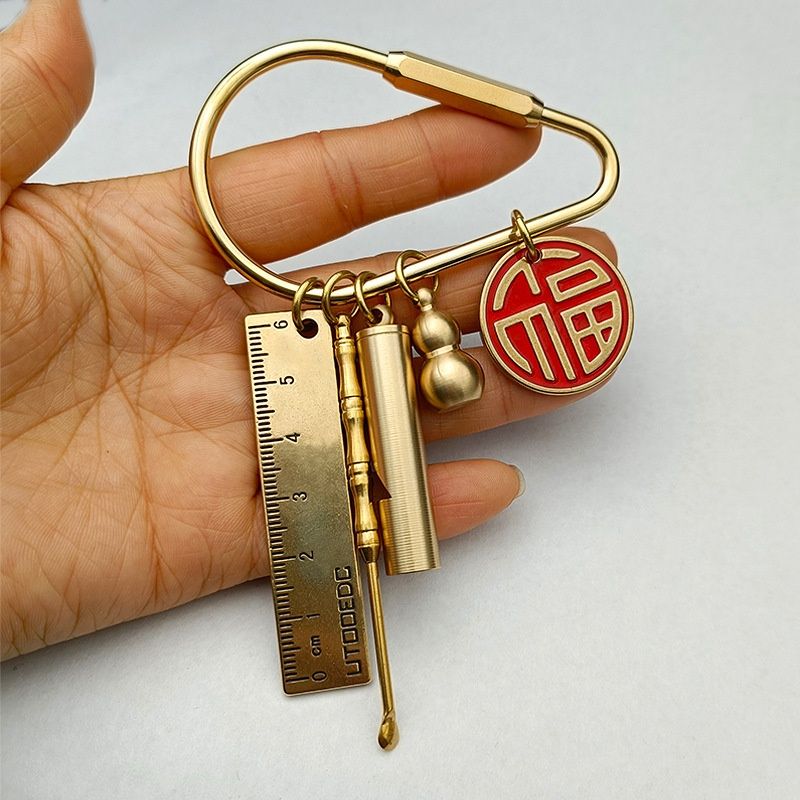 Metal Key Ring Screw Buckle Accessories