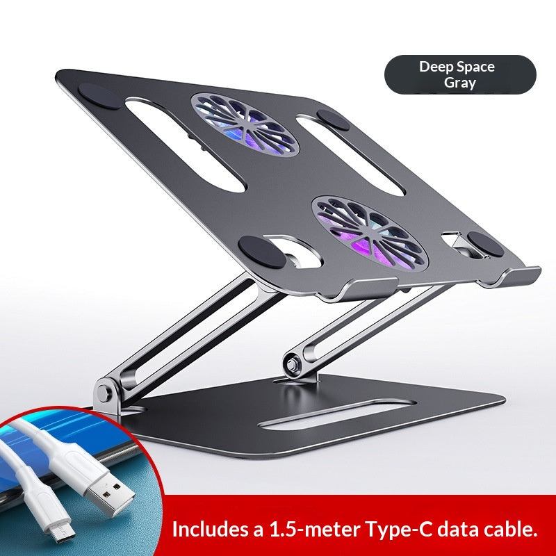 Double-layer Foldable Storage Metal Aluminum Alloy Cooling Stand