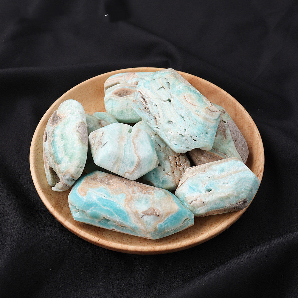 Natural Ore Rough Polished Yoga Stone Active Blood Vessel Crystal Ornament