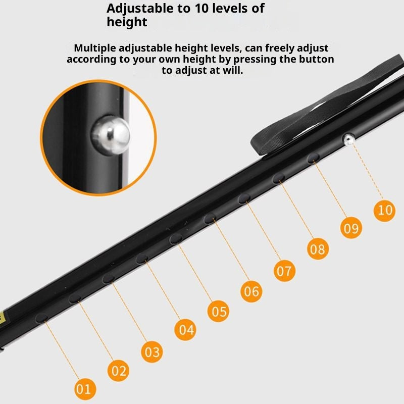 Multifunctional Smart Radio Anti-skid Telescopic Walking Stick For The Elderly