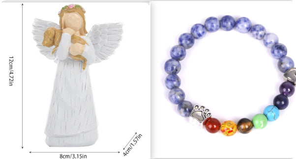 White-winged Angel Resin Craft Home Desk Ornament