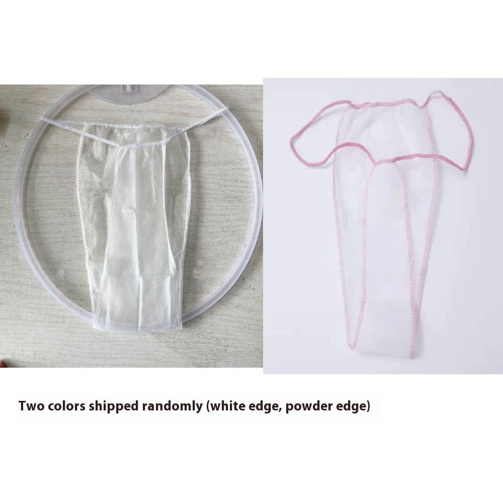 Black Non-woven Disposable Thongs Beauty Salon Sauna Sweat Steaming Hall Thong