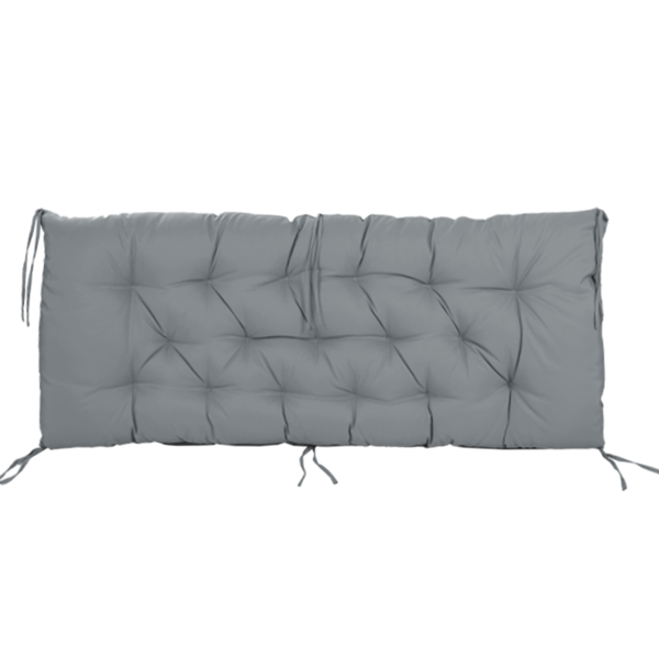 Outdoor Swing Cushions 60 Inch, Waterproof 4inch Thick Porch Swing Cushion Replacement With Backrest And Ties, Comfortable 2-3 Seat Pation Swing Pad For Backyard, Garden, Lawn, Outdoor Furniture