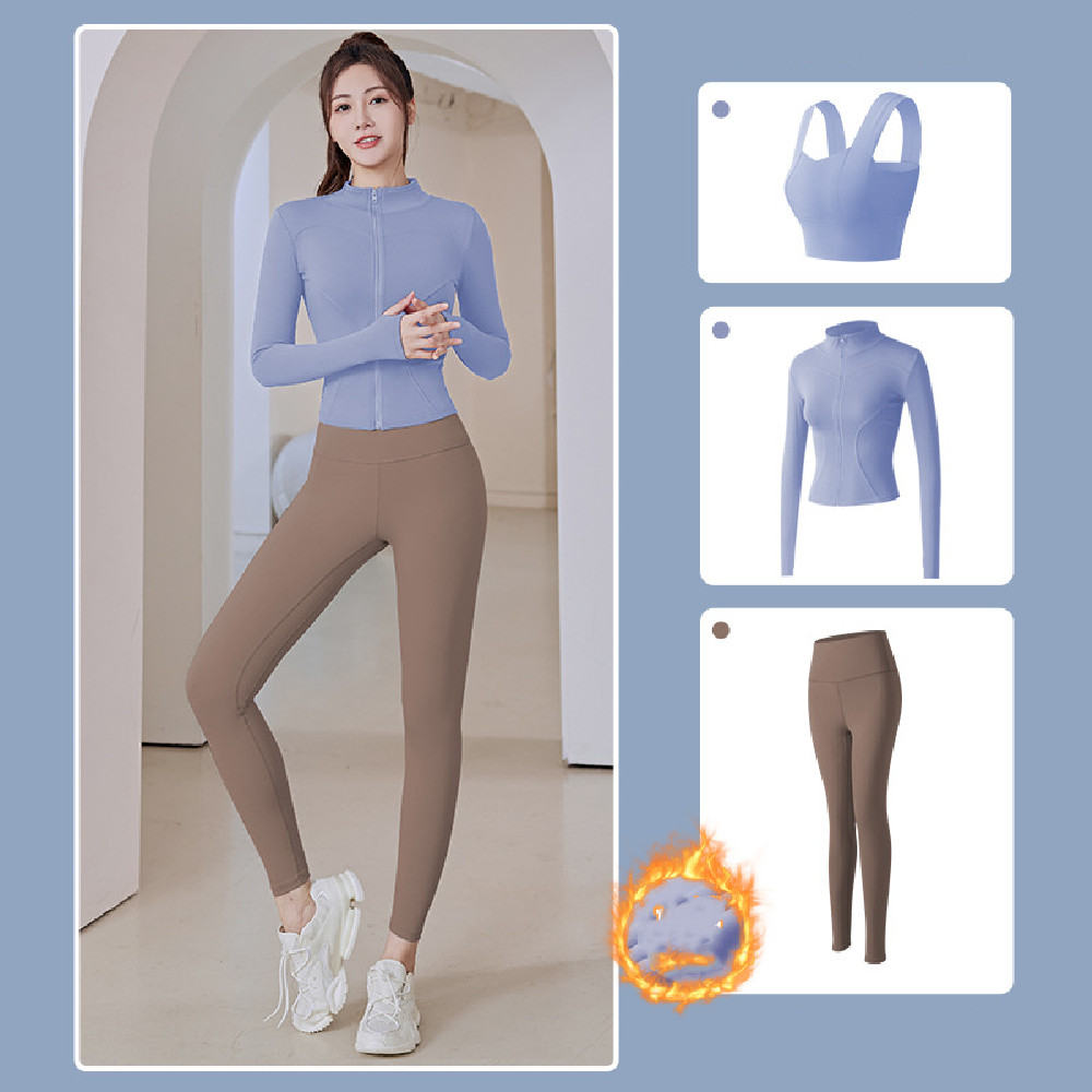 Women's Fashionable Sports Plush Yoga Suit