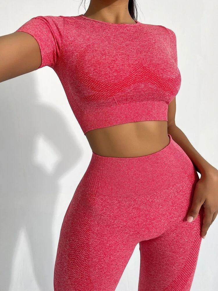 Seamless Yoga Wear Women's Short Sleeves