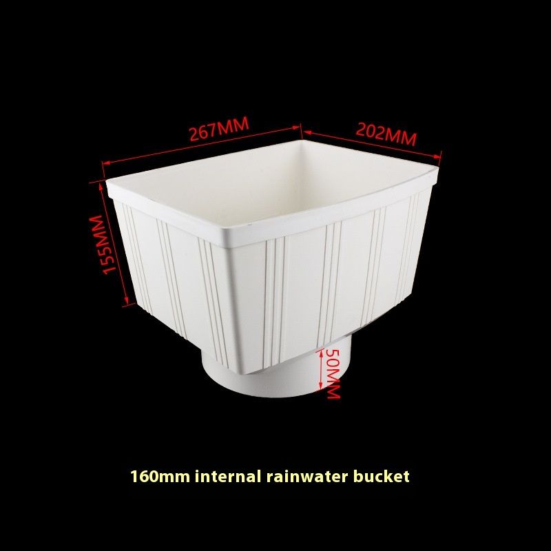 PVC Water Bucket Drain Pipe Rain Colony Dual-purpose Downcomer Accessories
