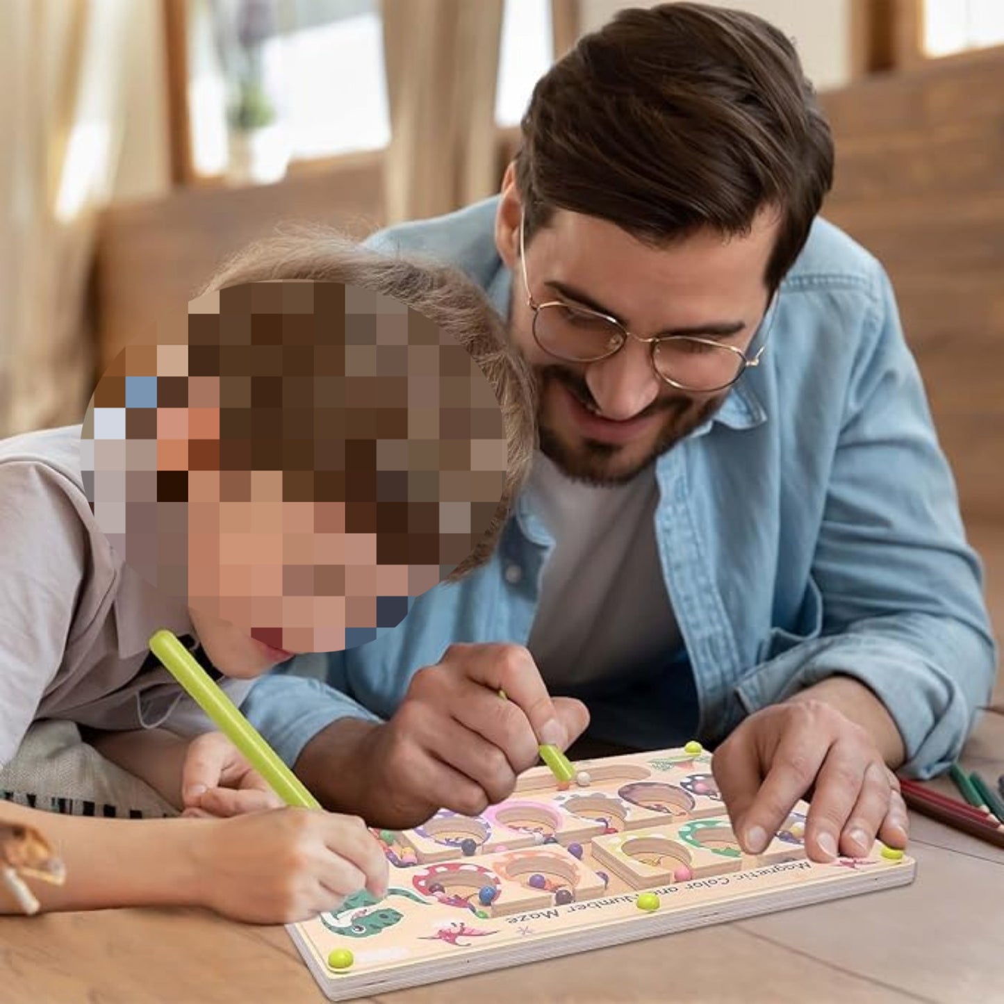 Magnetic Maze Game (includes Magnetic Pen), A Creative Brain Teaser For Adults That Promotes Concentration—multi-piece Party Gift Set