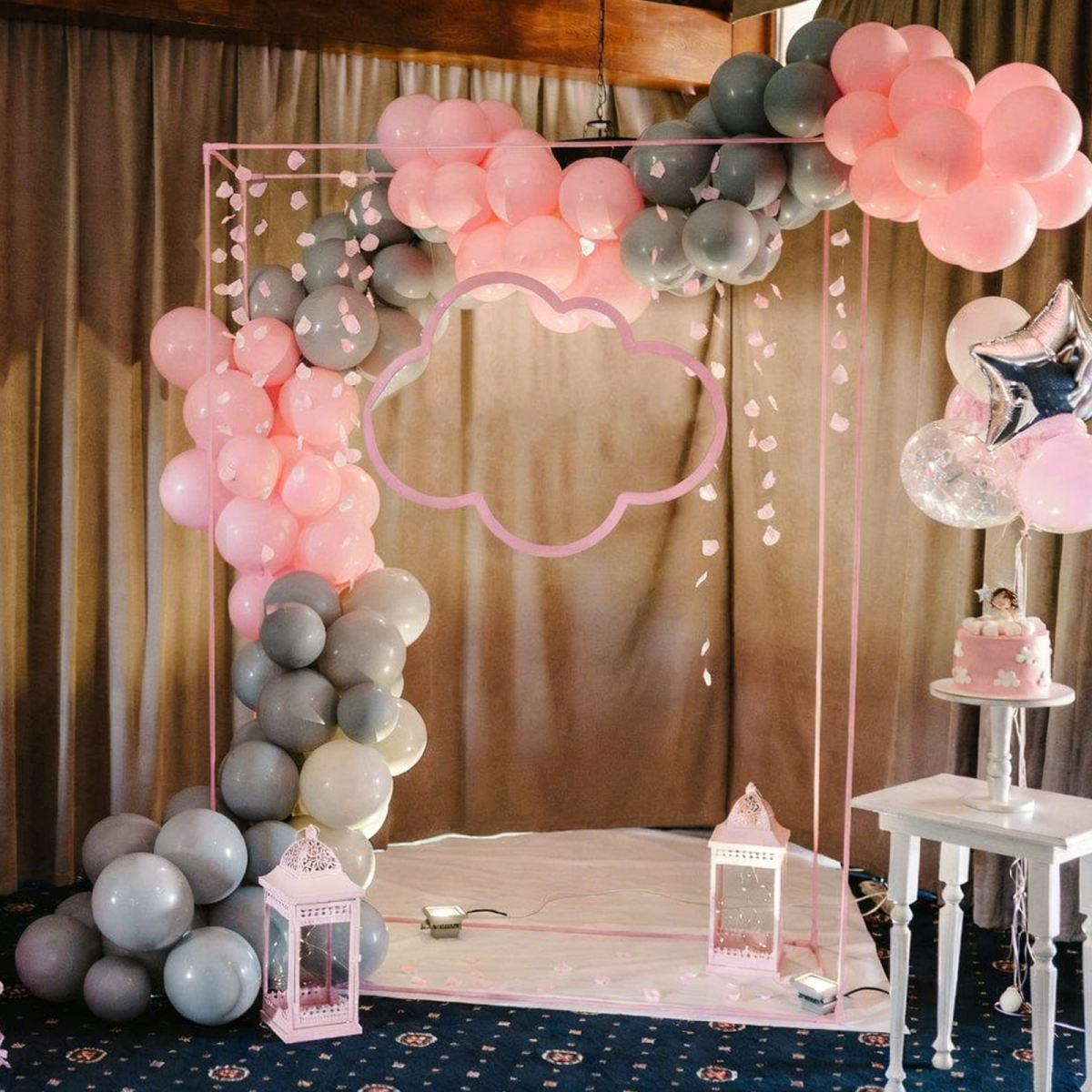 Party Decorations & Accessories - 20-Piece Striped Balloon Garland, Transparent Balloon Chains, Balloon Garland With Clip Fasteners For Party Decorations, Birthdays, Weddings