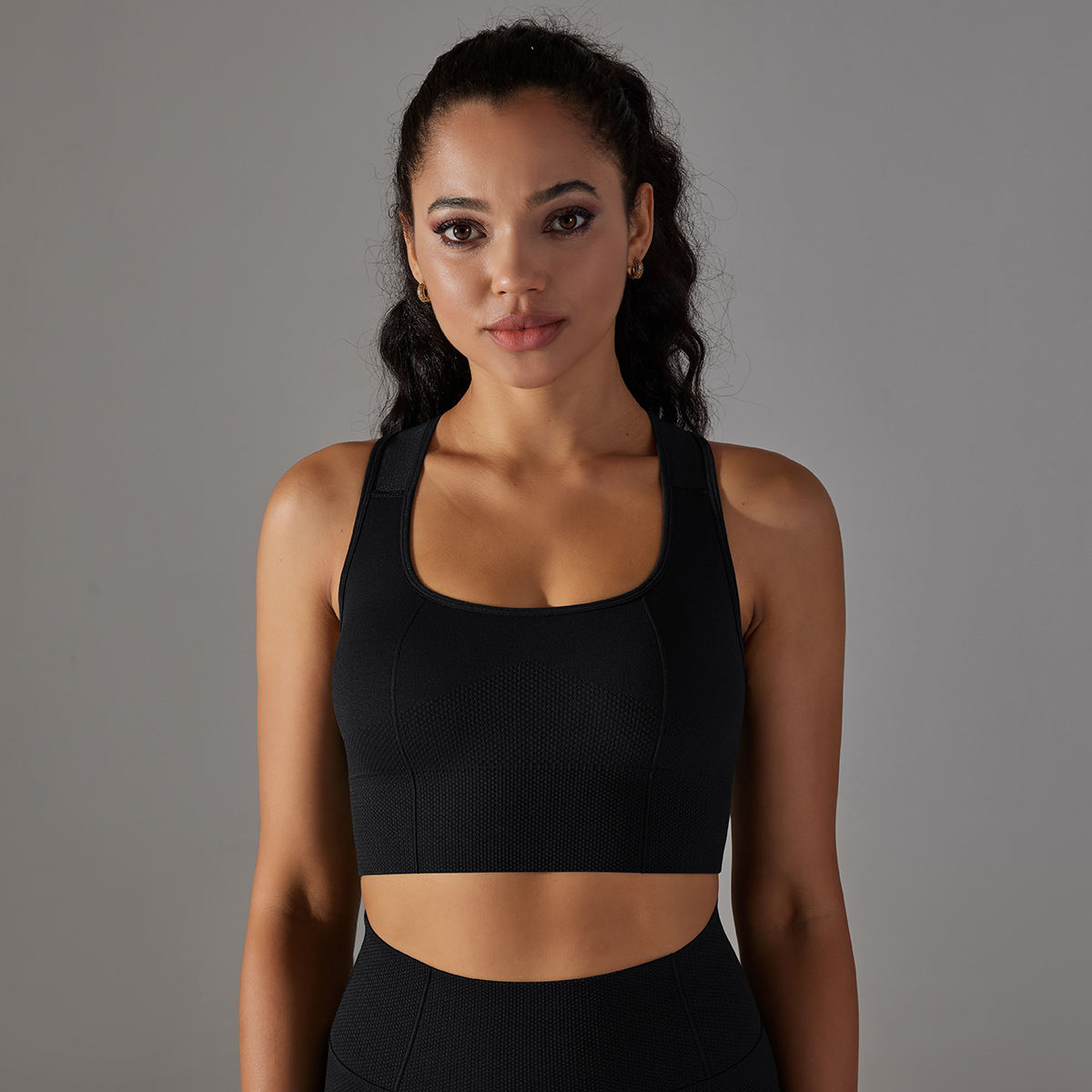 New Seamless Quick-drying Yoga Clothes Sexy Beauty Back Shockproof Push-up Sports Bra