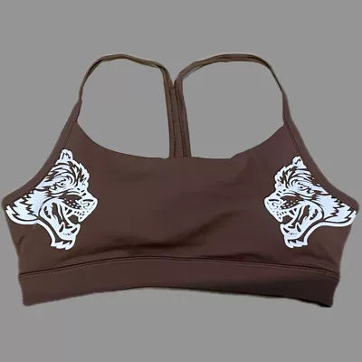 Wolf Head Nude Feel Yoga Shorts High Waist Peach Hip Workout Bra Breathable Workout Shorts Women's Underwear