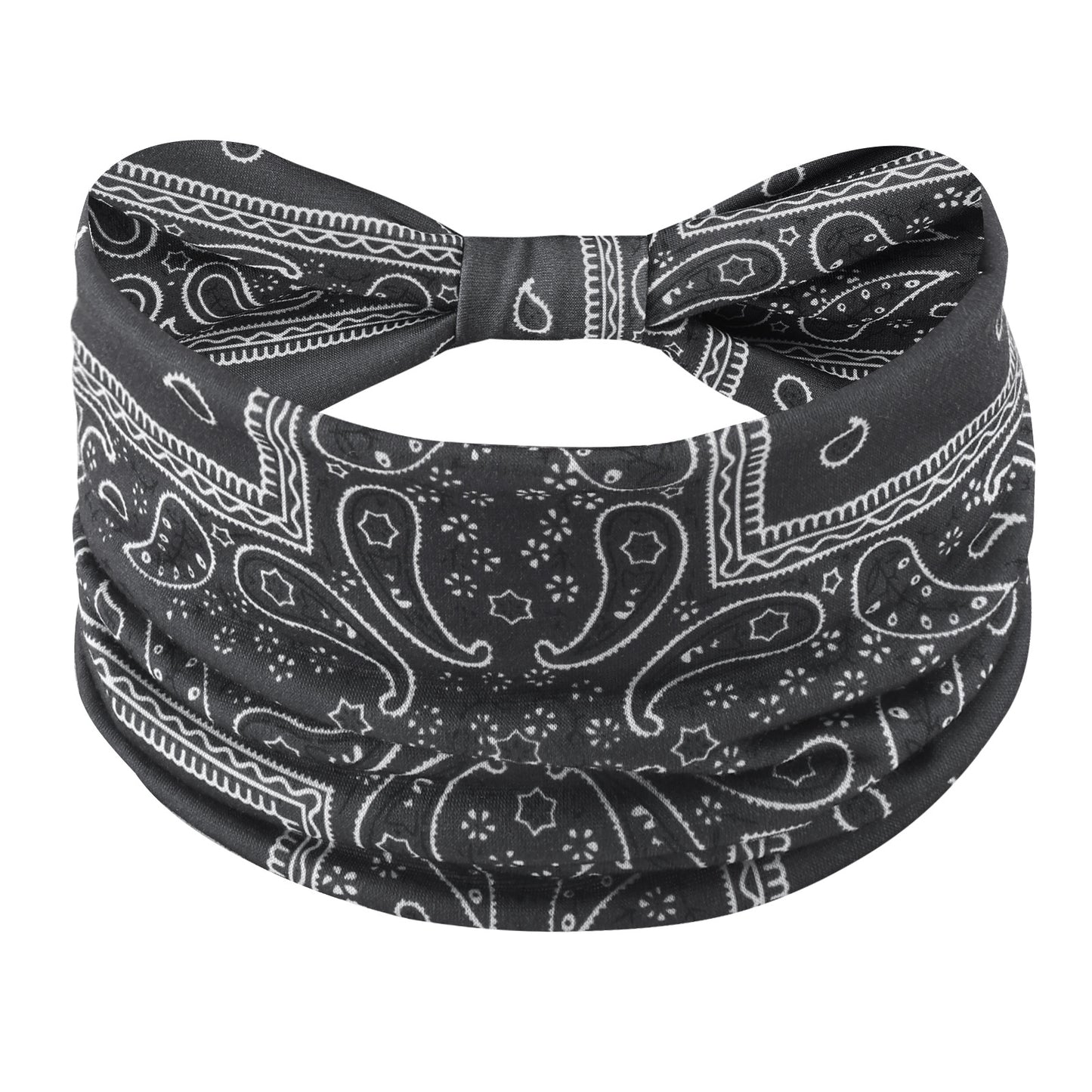 Yoga Sweat-Absorbing Hair Band Printed Stretchy Sports Headband