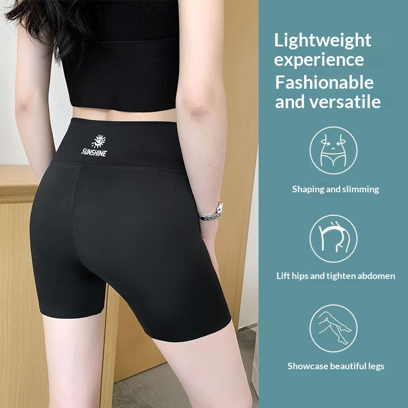 Womens Anti-Exposure Summer Yoga And Fitness 2-in-1 Shorts