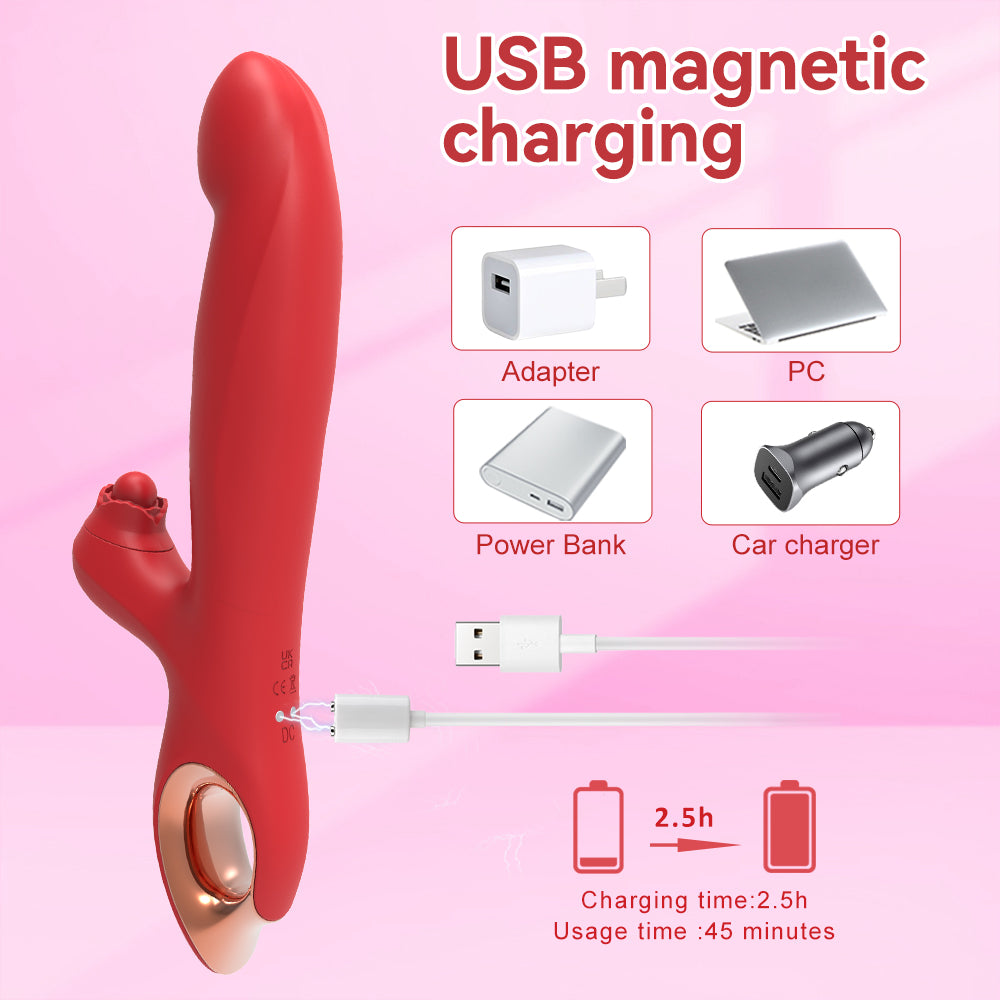 Double Vibration Stimulation For Clitoral Deep Tissue Massage - G Spot Vibrator Clitoral Stimulator Sex Toys With 10 Vibration 5 Swinging Modes, Vibrators Adult Sex Toy For Women And Couple