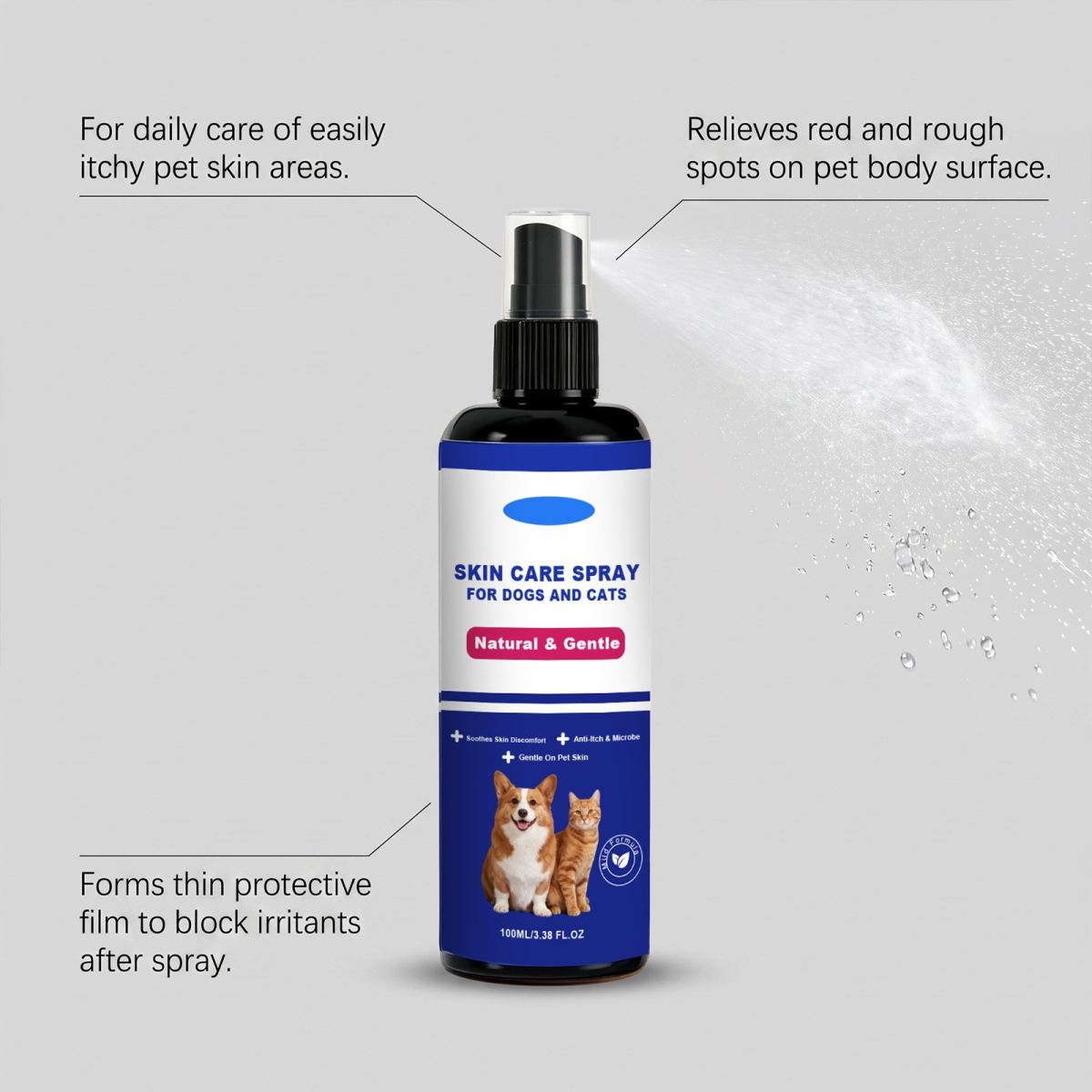 Skin Care Spray For Dogs And Cats