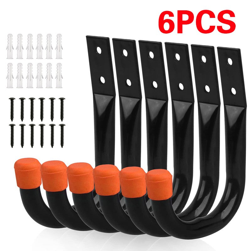 Heavy Duty Storage Hooks Wall Mounted Ladder Garage Bikes Tools Garden Shed