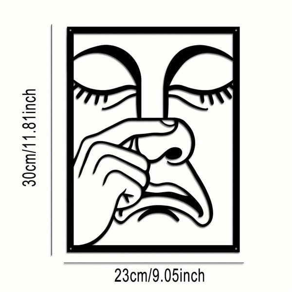 CIFbuy Funny Nose Picking Wall Art Trendy Home Decor For Holiday Gifts(TikTok, Temu Pick-up Service)