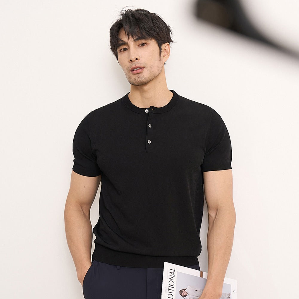 American Retro T-shirt Men's Short Sleeve Fitness Ice Silk Summer