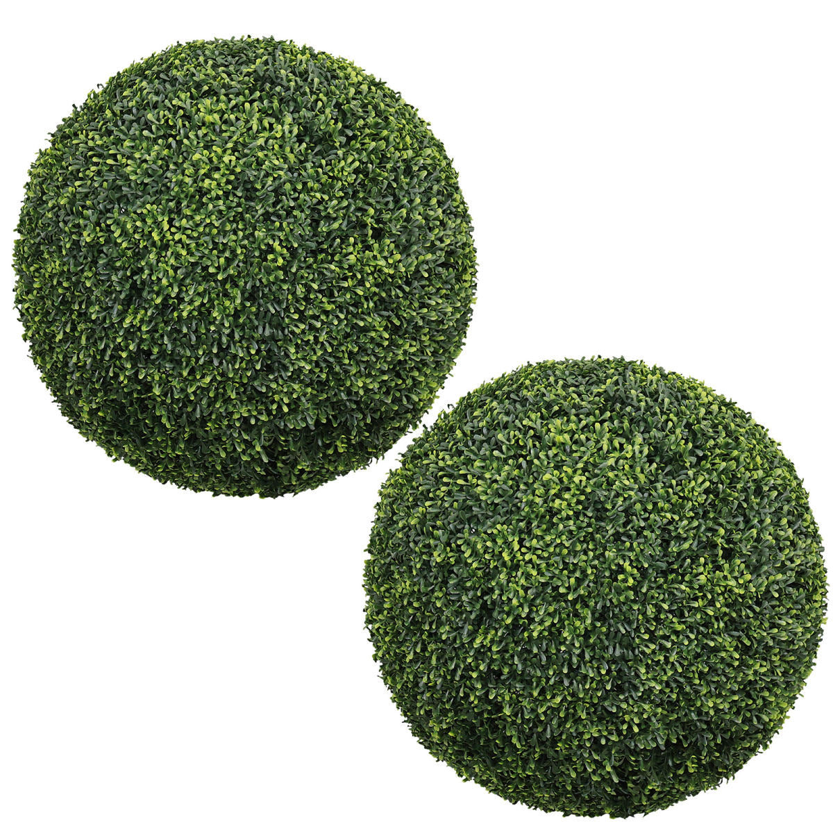22.4IN Topiary Balls Artificial Outdoor Faux Boxwood Plants Large Green Decorative Spheres for Garden Front Porch Patio Planter Decoration, 2pcs/set