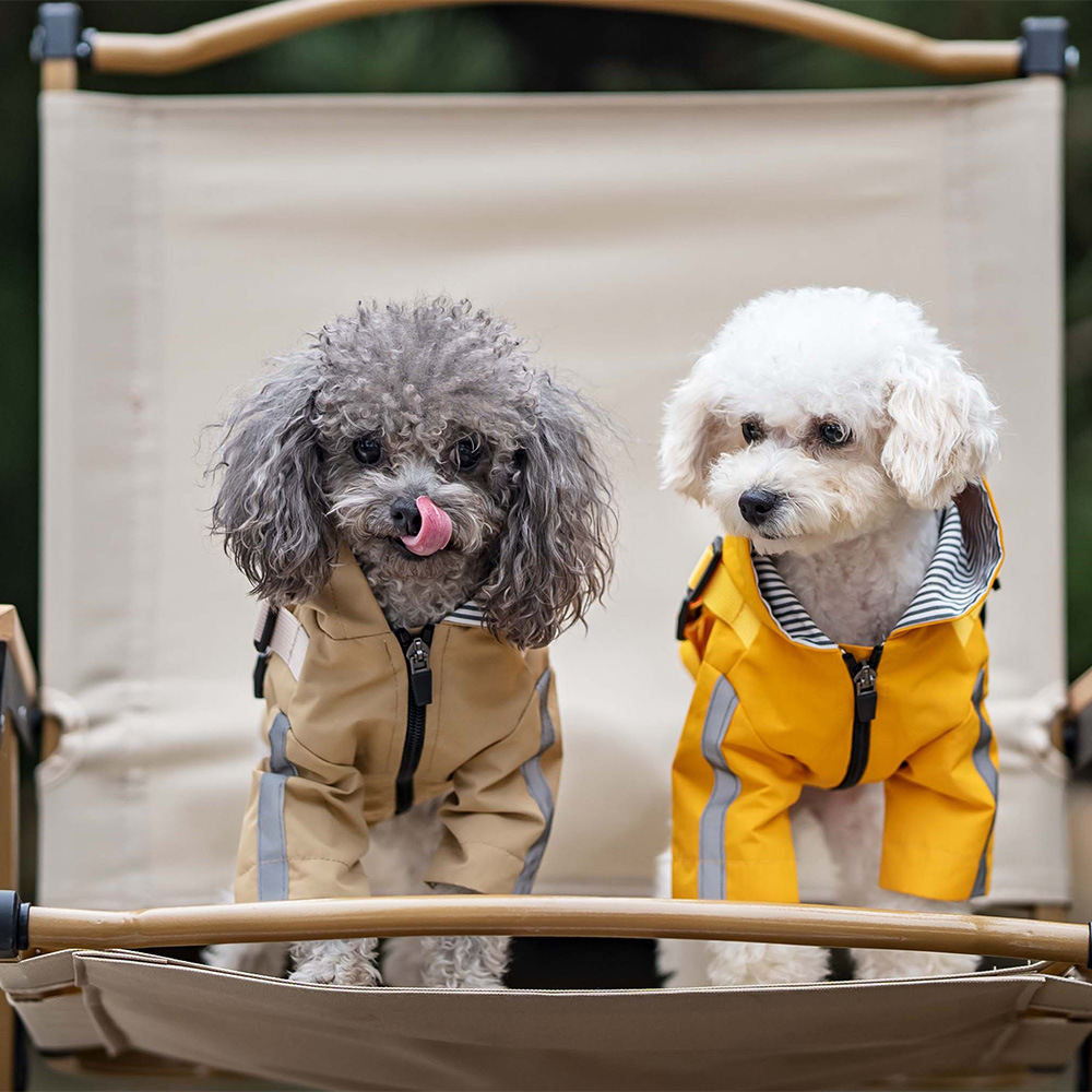 Pet Waterproof Raincoat British Dog Four Seasons Universal
