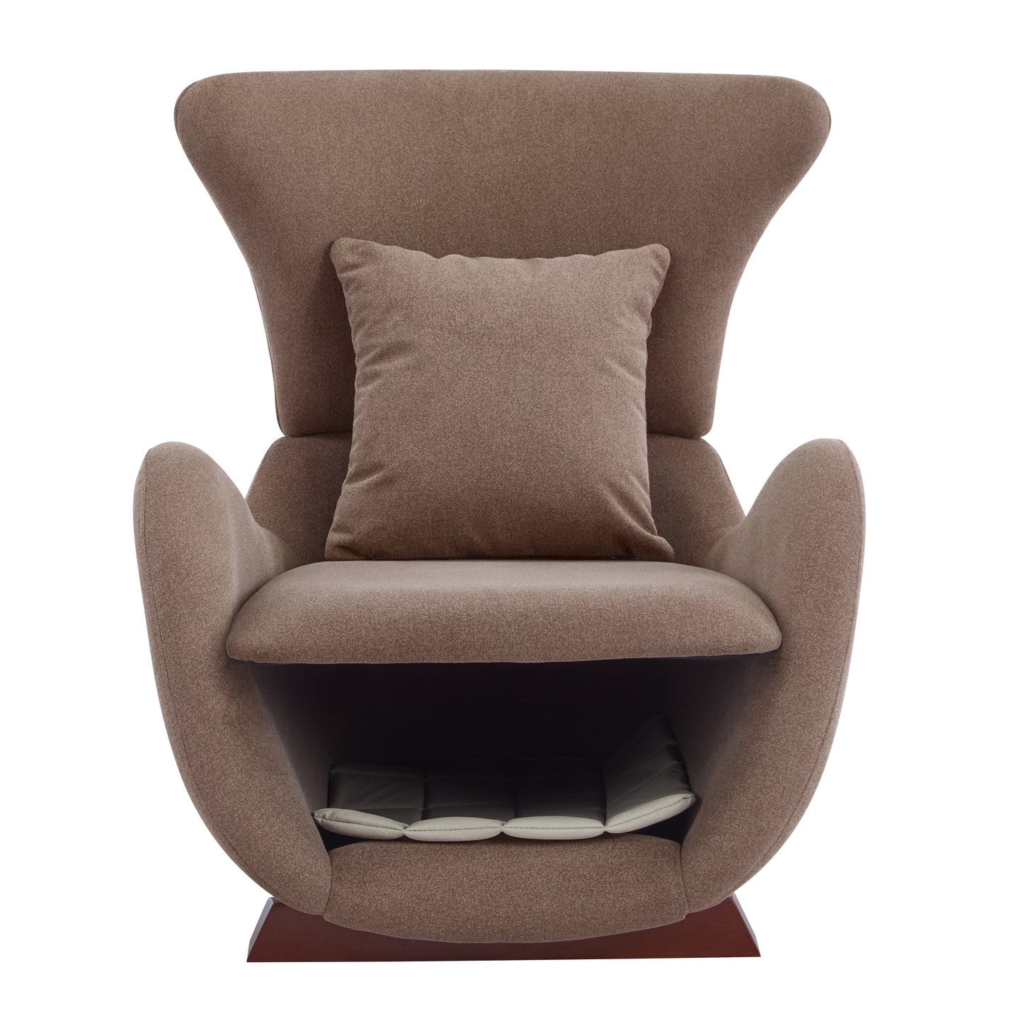 Modern Brown Polyester Accent Chair With Pet Storage Space - 330 Lbs Capacity, Living Room Lounge Chair, Stylish & Durable Design