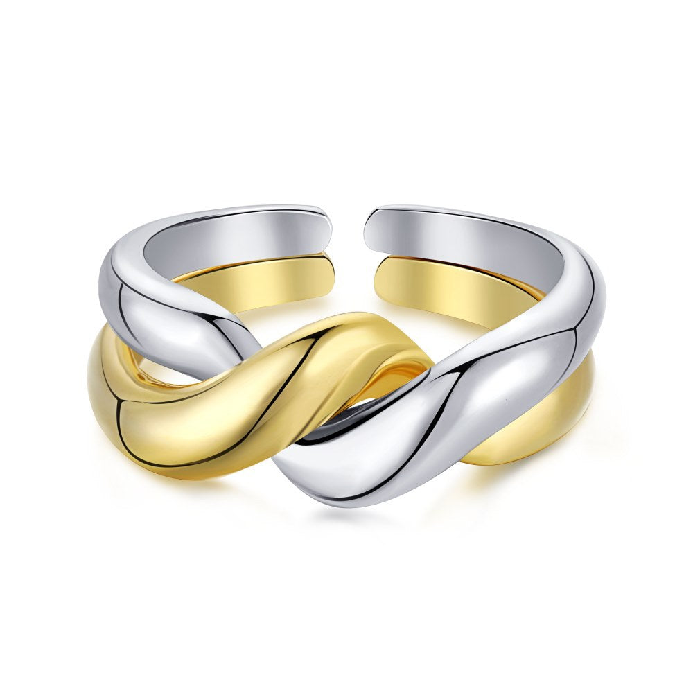 Korean Style S925 Sterling Silver Ring Female INS Simple Temperament