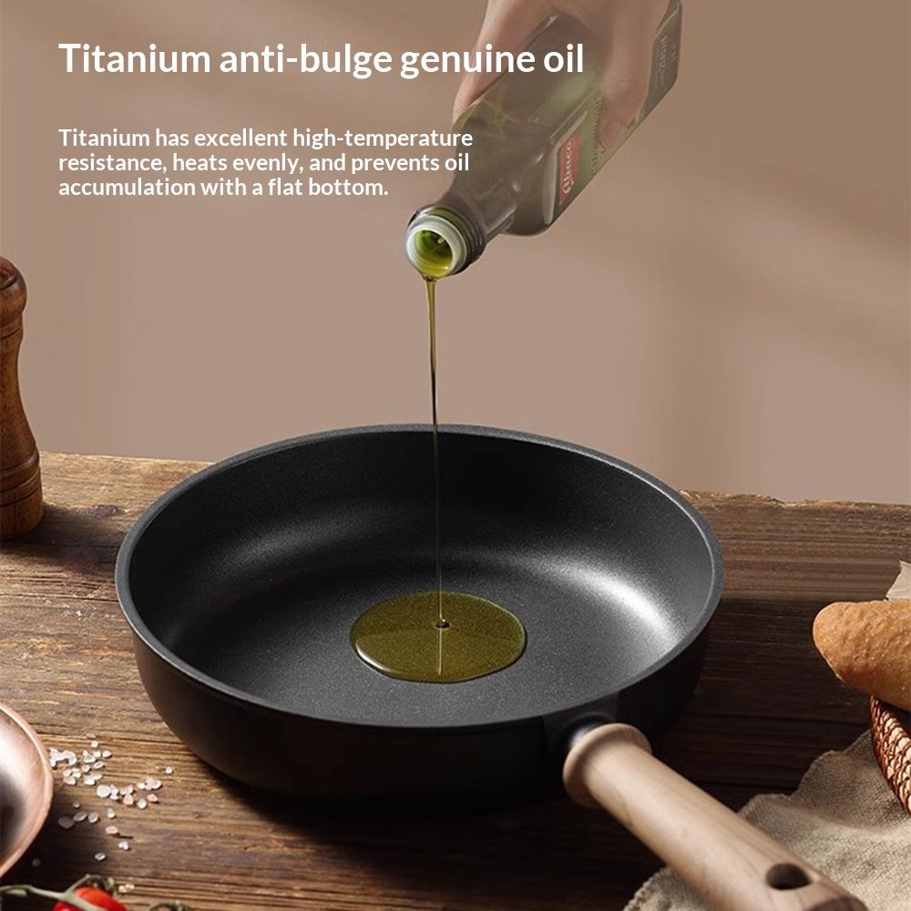 New Titanium Wok Nonstick Pan For Home Use