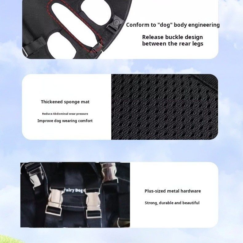 Shoulder- And Crossbody Pet Dog Backpack, Small Dog Leash Handbag