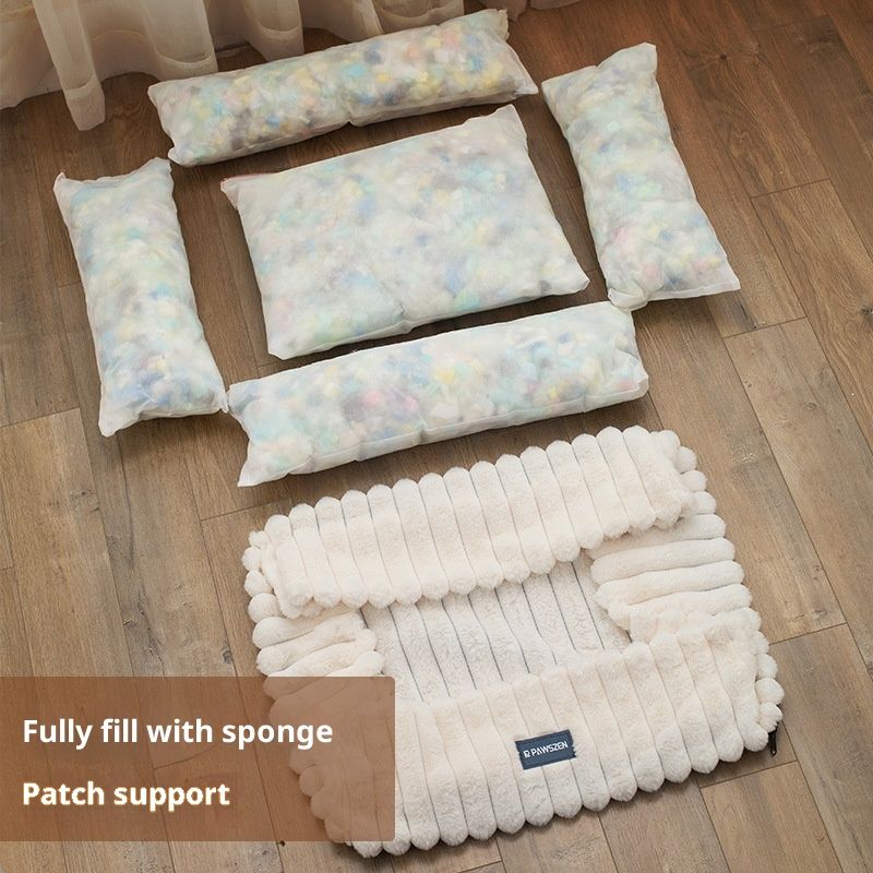Large Kennel Removable Square Pet Bed