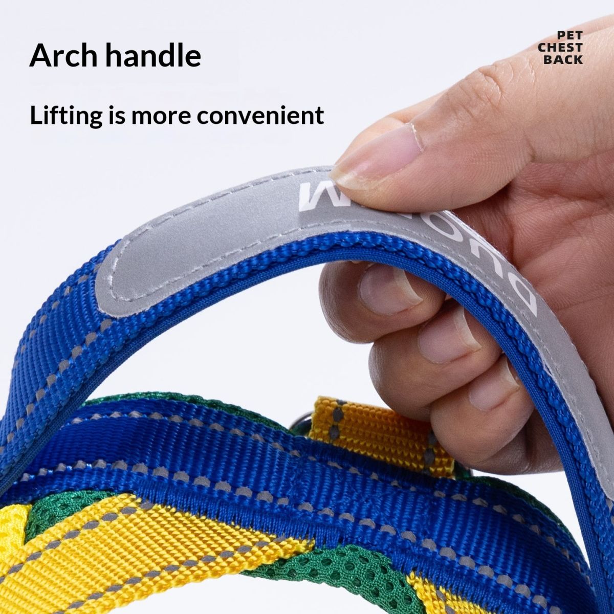 Fashionable Contrasting-Color Non-Constricting Spliced Pet Leash