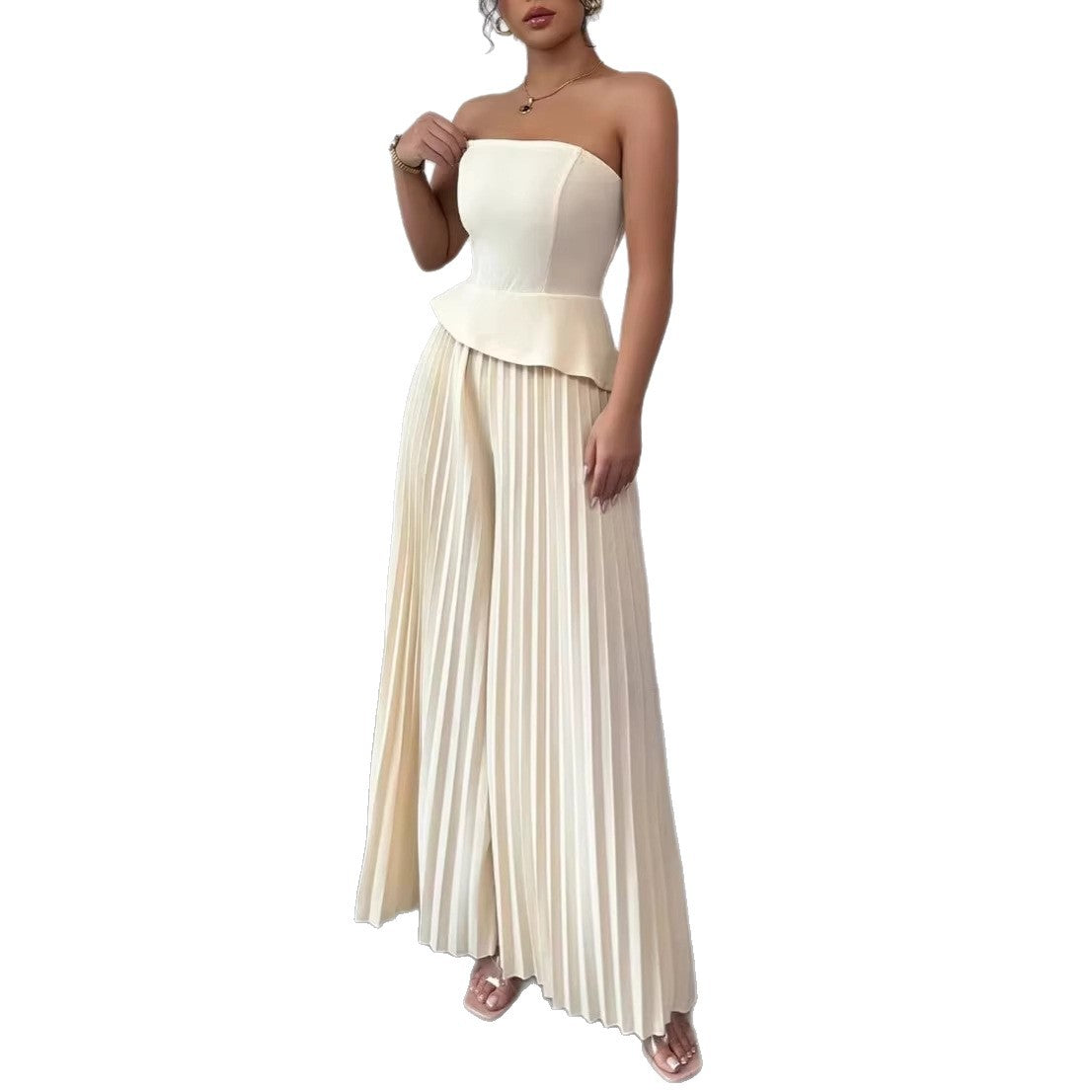 Womens New Summer Fashionable Tube-Top Dress